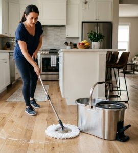 7 Produtos que Facilitam a Limpeza da Casa no Dia a Dia (e Economizam seu Tempo) 2 Mop Giratório com Balde Adeus ao rodo tradicional - portal familia forte