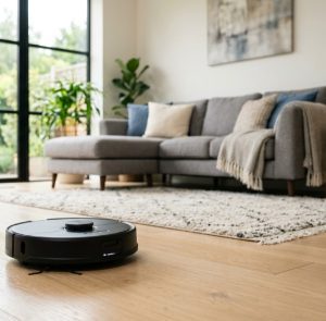 7 Produtos que Facilitam a Limpeza da Casa no Dia a Dia (e Economizam seu Tempo) 1 Robô Aspirador O aliado da automação na limpeza - portal familia forte
